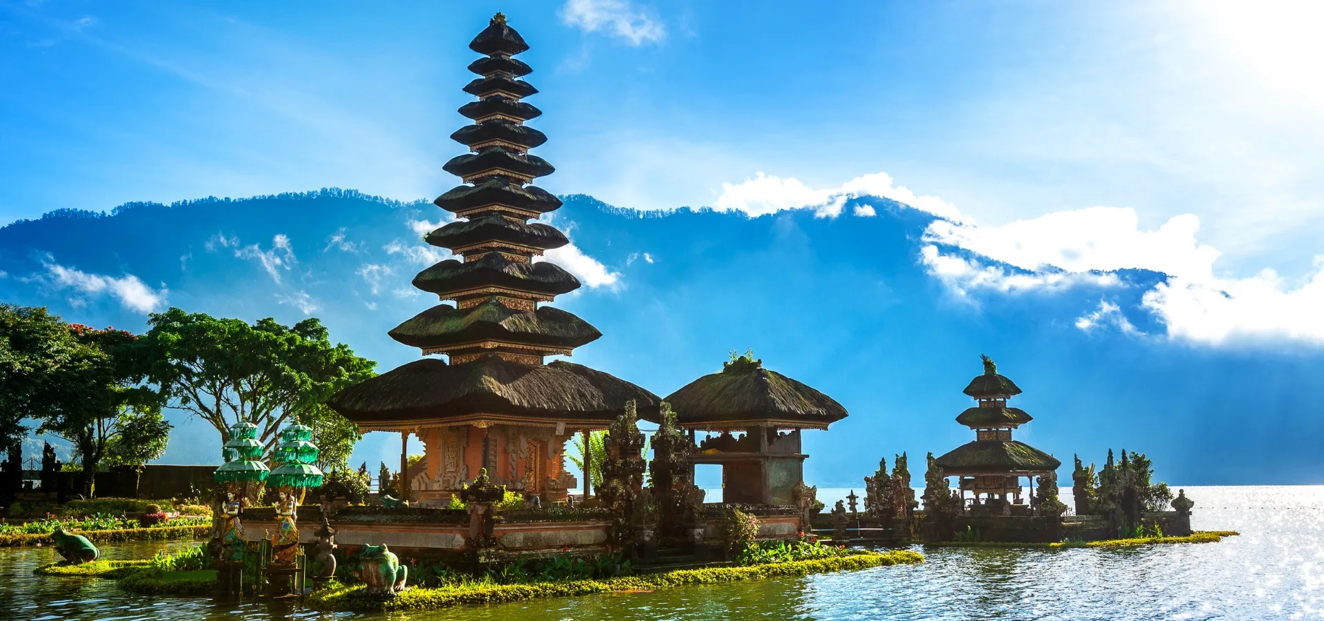 pura ulun danu bratan temple in Bali, indonesia